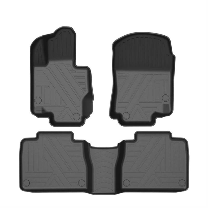 Fussmatten Auto Für Benz Für GLE-Klasse W167 2019-2024 5-Sitze Auto-Fußmatten Allwetter-Fußmatten Geruchlose Pad-Tablettmatte Auto Fussmatten Set(with Cup Holder W167) von Qsnfda