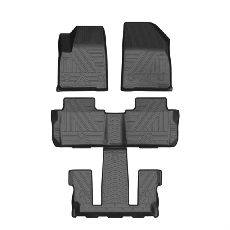 Fussmatten Auto Für Cadillac Für XT6 2019-2023 6-Sitzer Auto-Fußmatten Allwetter-Fußmatten Cargo Liner Pad Tray Zubehör Auto Fussmatten Set von Qsnfda