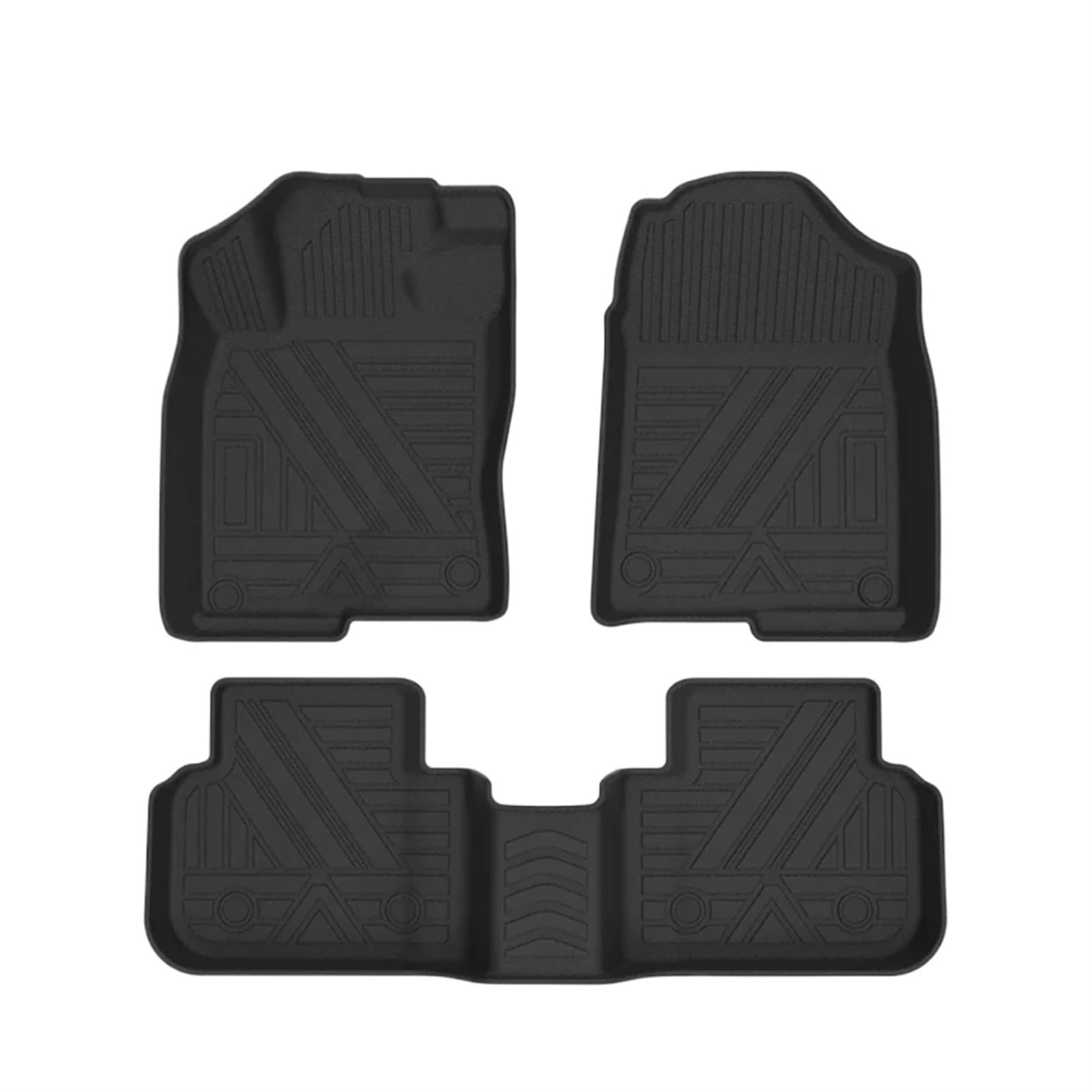 Fussmatten Auto Für Civic Sedan G9 G10 G11 2011-2023 Auto-Fußmatten Allwetter-Fußmatten Pad wasserdichte Tablettmatte Auto Fussmatten Set(G11 22-23) von Qsnfda