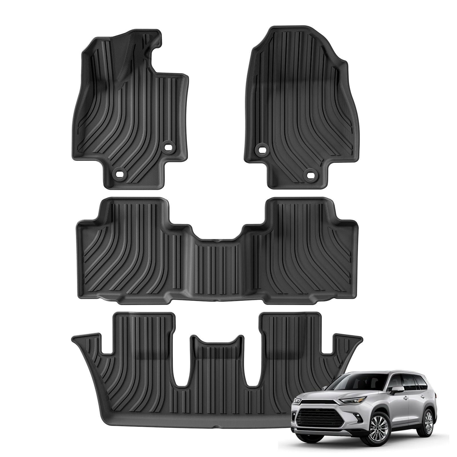 Fussmatten Auto Für Lexus Für TX 2024 Auto Fußmatten Cargo Liner Pad 3D Linkslenker Auto Fussmatten Set(4P) von Qsnfda