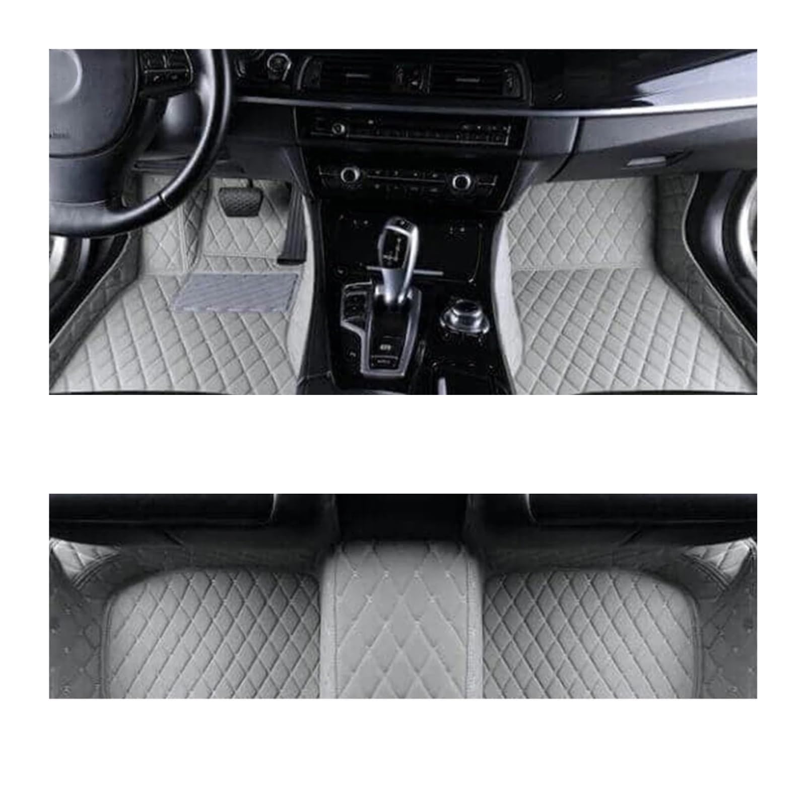 Fussmatten Auto Für Panamera 970 Für Chassis G1 4seat 2009~2013 Anti-Schmutz-Auto-Fußmatten Rechtslenker-Auto-Fußmatten Auto Fussmatten Set(Grey 1set,Rechtslenker) von Qsnfda