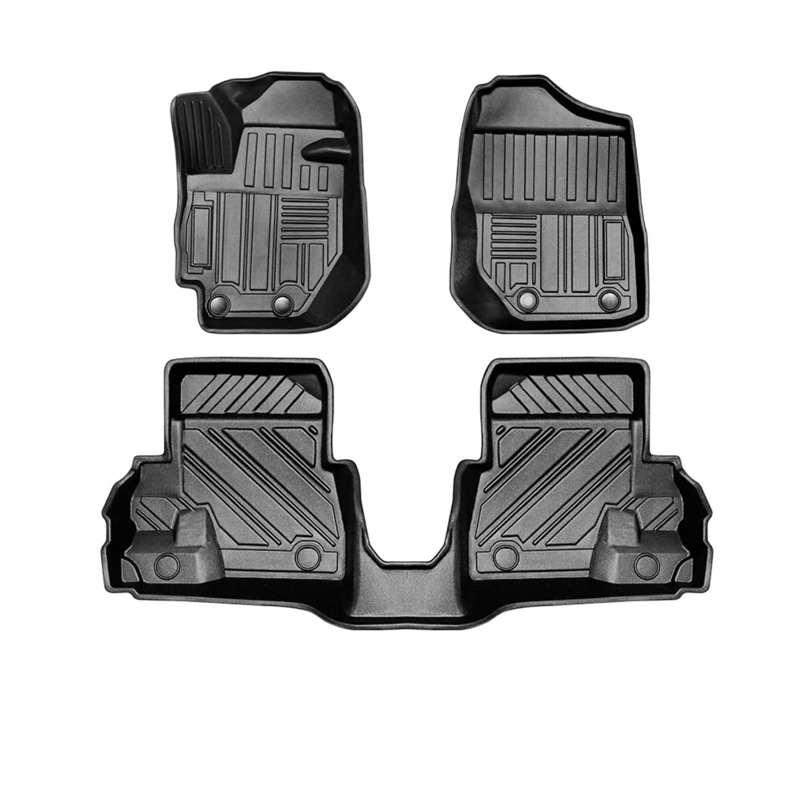 Fussmatten Auto Für Suzuki Für Jimny MK3 MK4 2008-2019 Auto-Fußmatten Allwetter-Fußmatten Geruchlose Pad-Tablettmatte Innenraum Auto Fussmatten Set(MT 08-18 LHD) von Qsnfda