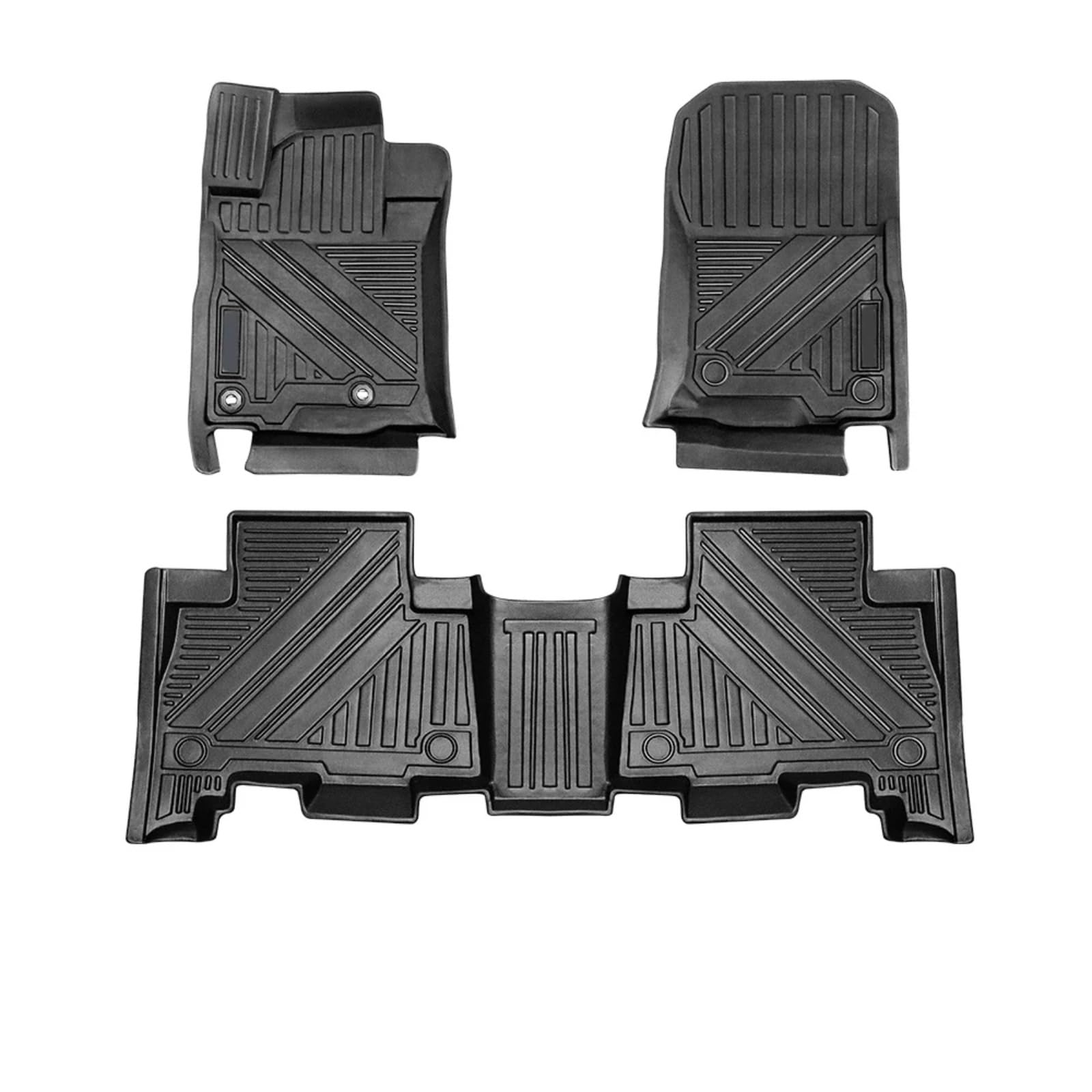 Fussmatten Auto Für Toyota Für Land Für Cruiser Für Prado J150 2010-2023 LHD RHD 5-Sitzer-Auto-Fußmatten Allwetter-Fußmatten Pad Tray Auto Fussmatten Set(10-23 LHD) von Qsnfda