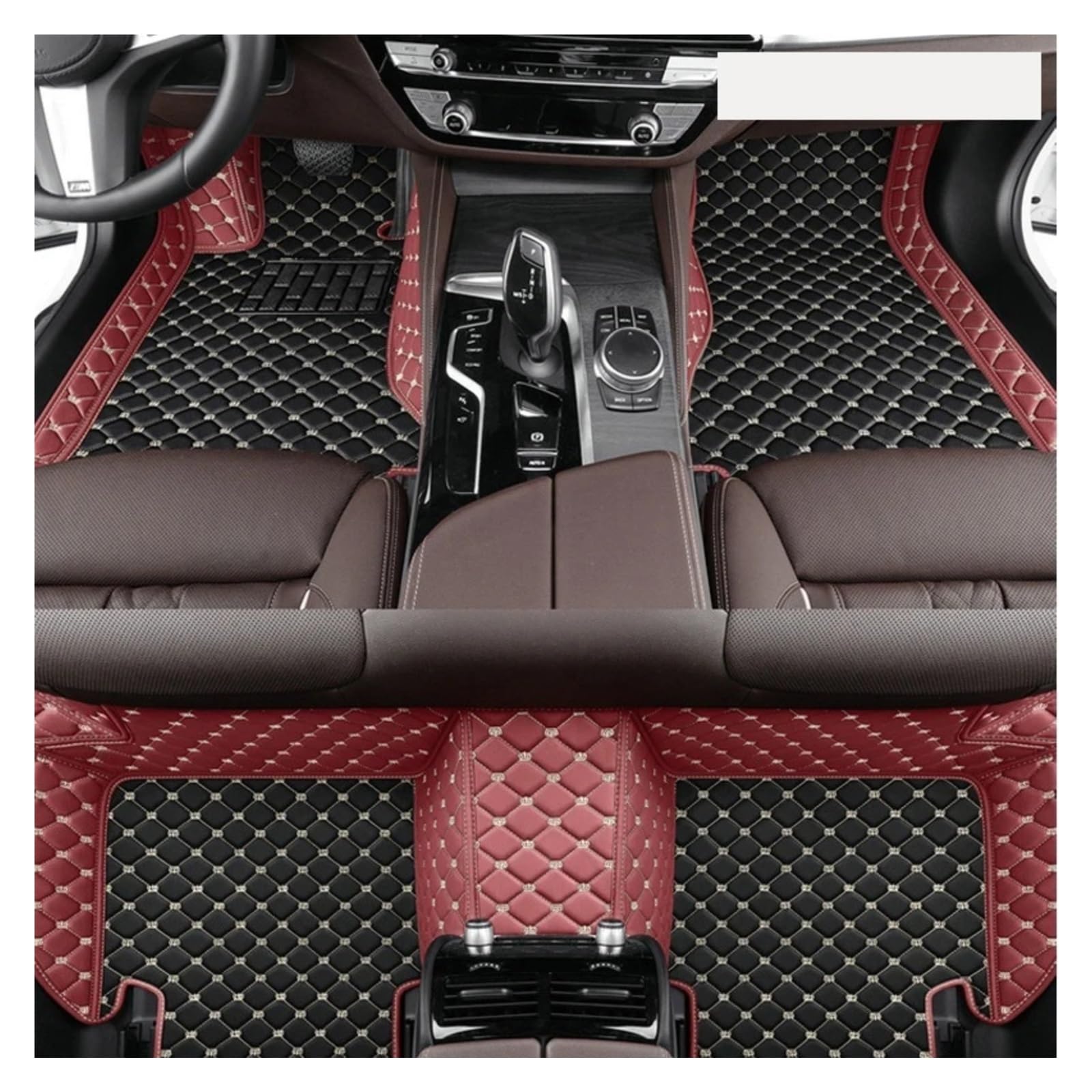 Fussmatten Auto Für VW Für Golf 4 MK4 1998~2003 Auto Interieur Leder Teppiche Teppiche Fußpolster Auto Fußmatten Auto Fussmatten Set(1set floormat b,Linkslenker) von Qsnfda