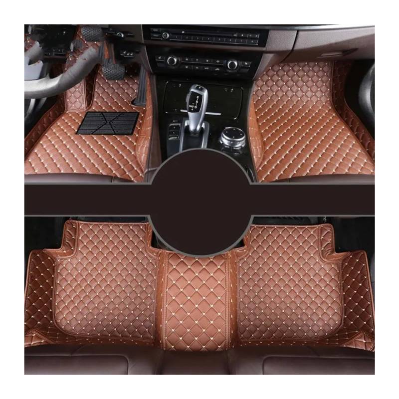 Fussmatten Auto Für X5 E53 E70 F15 G05 F85 F95 Auto Teppiche Fuß Coche Zubehör Custom Car Fußmatten Auto Fussmatten Set(Brown,2000-2006 E53) von Qsnfda