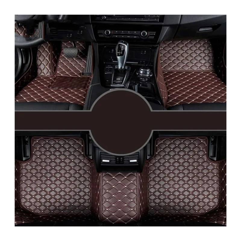 Fussmatten Auto Für X5 E53 E70 F15 G05 F85 F95 Auto Teppiche Fuß Coche Zubehör Custom Car Fußmatten Auto Fussmatten Set(Coffee,2014-2018 F15F85) von Qsnfda