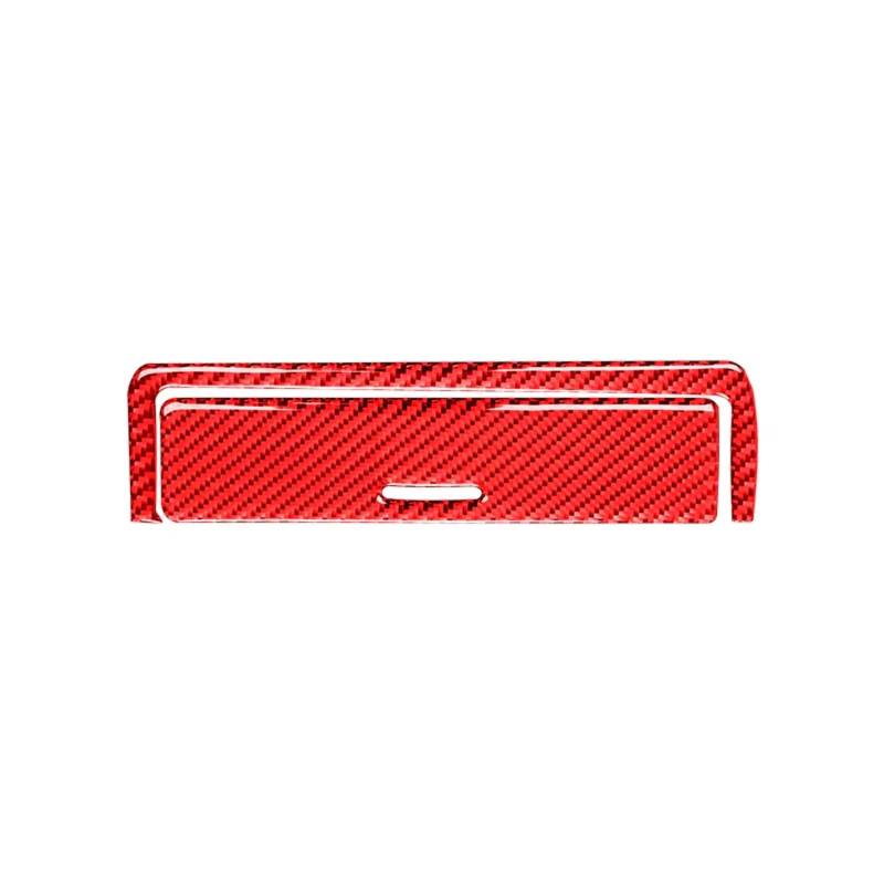 Innenzubehör Für 3 Serie E46 1999-2004 Carbon Fiber Innen Auto Übertragung Taste Panel Trim Abdeckung Aufkleber Zubehör Innenraum(Red) von Qsnfda