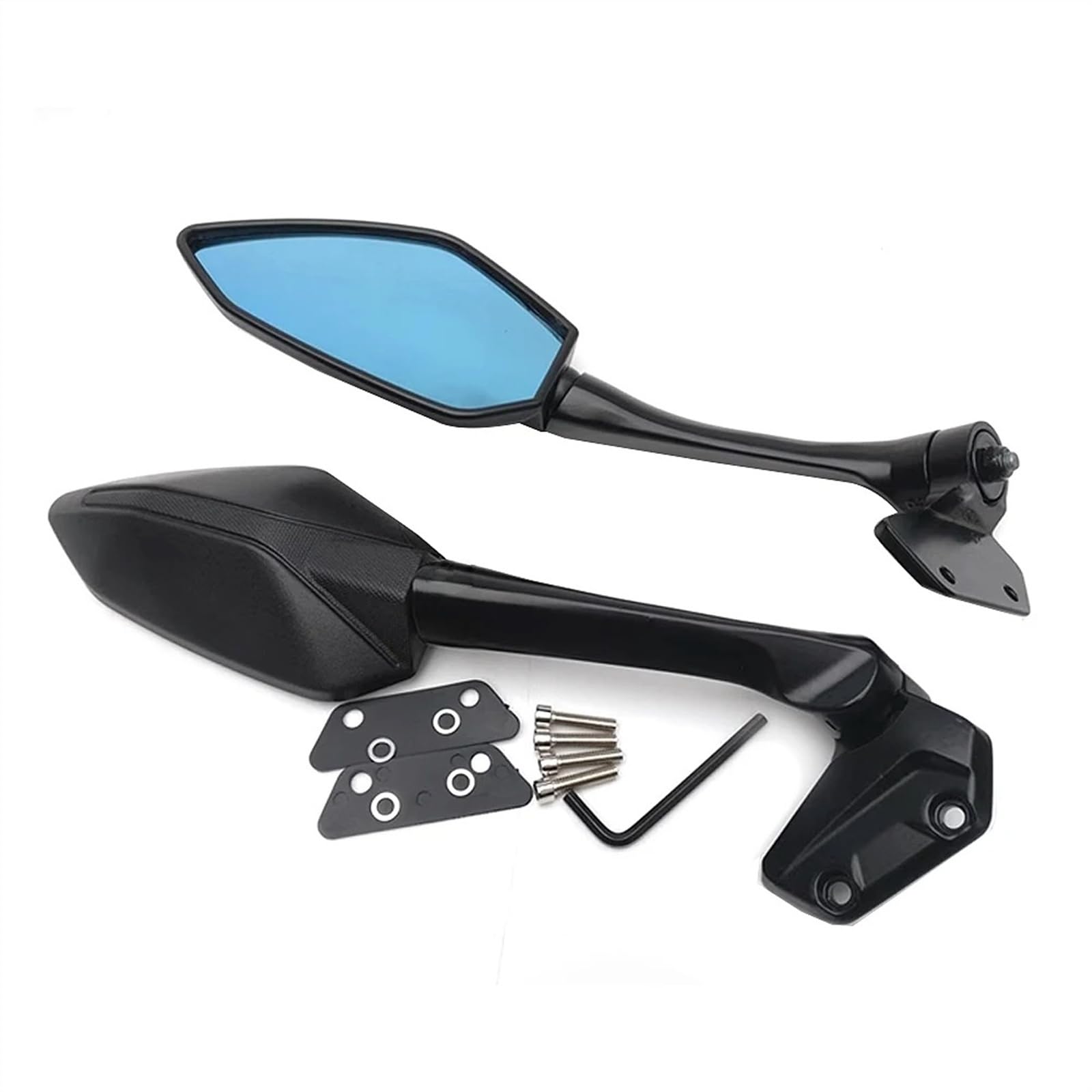 Motorrad Spiegel Für Cfmoto 250SR 300SR CF250-6 6A Motorrad Rückspiegel Rückansicht Seite Links Und Rechts Umkehr Spiegel Reflektor Motorrad Rückspiegel(Blue Glass) von Qsnfda