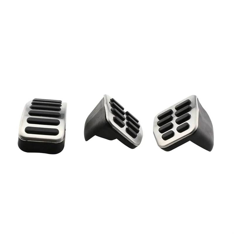 Pedalkappen Für VW Für Polo Für Bora Für Lavida Für Jetta MK4 Für Skoda Für Fabia Teile Auto Auto Kraftstoff Bremse Kupplung Pedale Pedal Abdeckung Kupplungspedal(MT 3 Pieces) von Qsnfda