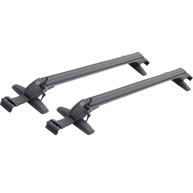 Relingträger 1 Paar Universal Fahrzeug Auto Dach Montage Rack Schiene Bar Schwarz Aluminium Gepäck Träger Mit Schloss Auto Rack Änderung Teil Dachträger(B-2pcs 90cm) von Qsnfda