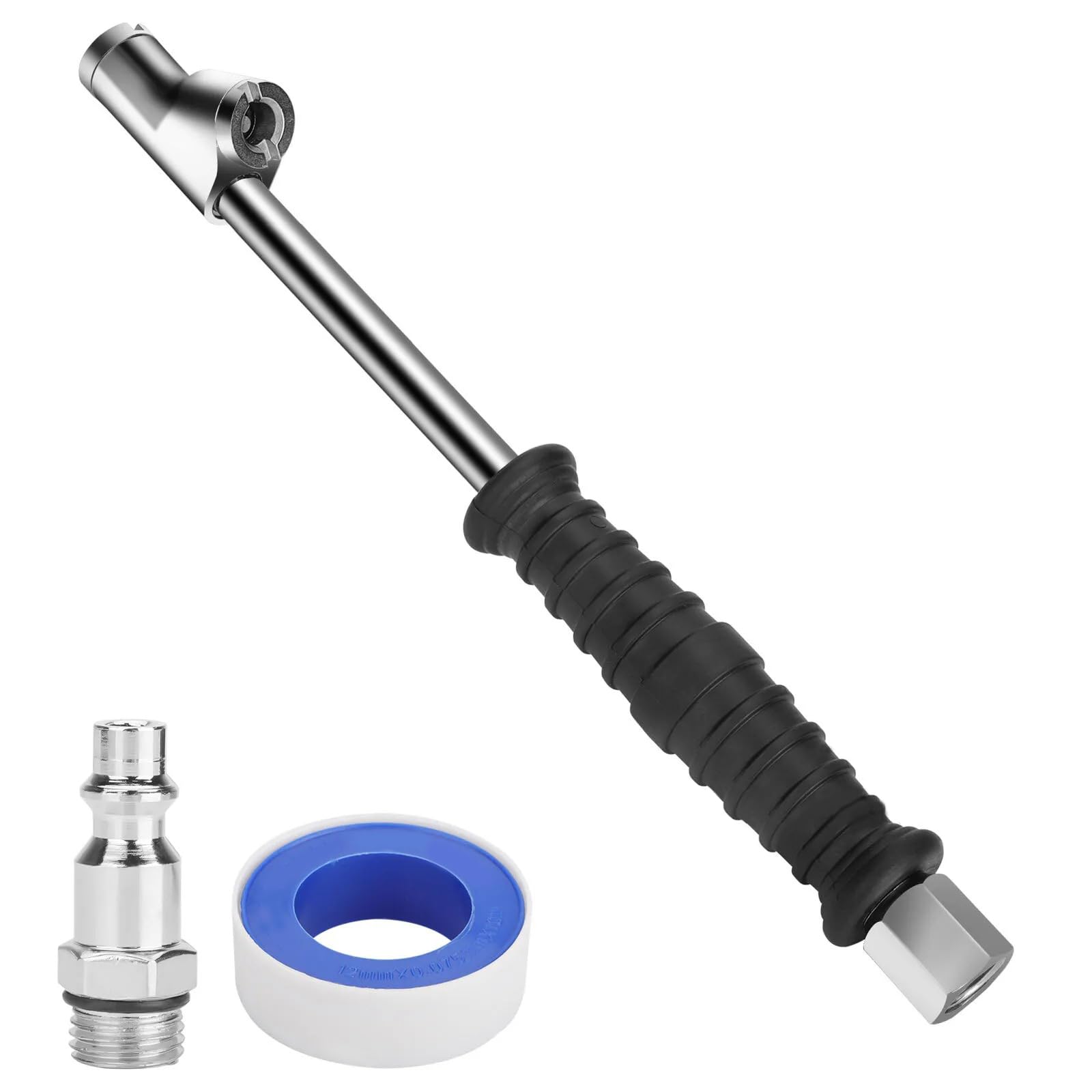 Qsvbeeqj 1/4" Air Chuck Doppelkopf Reifen Chuck Quick Plugs Inflator Messgeräte Kompressoren Für Kofferraum von Qsvbeeqj