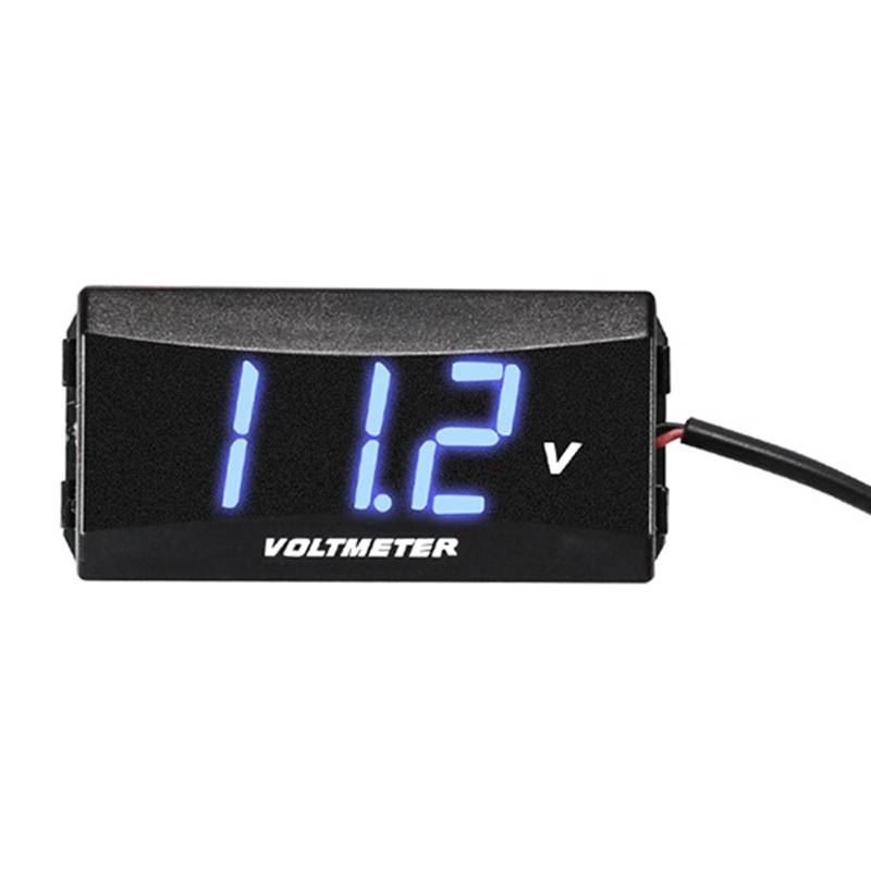 Qsvbeeqj Spannung Meter Gauge DC12-80V Digital Voltmeter Für Warenkorb Roller wasserdichte Voltmeter von Qsvbeeqj