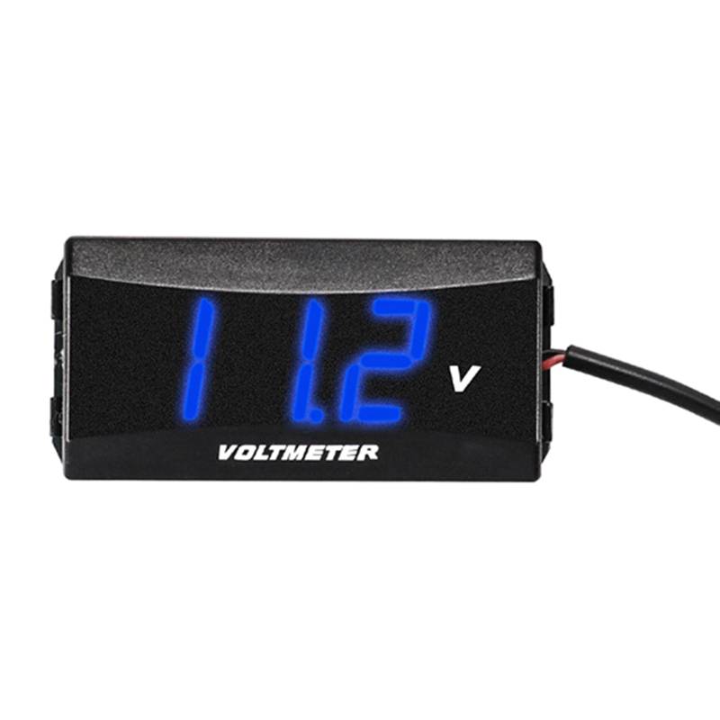 Qsvbeeqj Spannung Meter Gauge DC12-80V Digital Voltmeter Für Warenkorb Roller wasserdichte Voltmeter von Qsvbeeqj