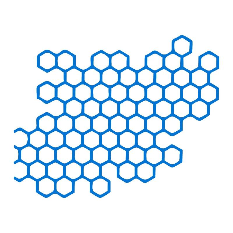 Qsvbeeqj Waben Hexagon Muster Autoaufkleber Selbstkleber PVC Abziehbilder Für Auto/LKW Seitenaufkleber von Qsvbeeqj