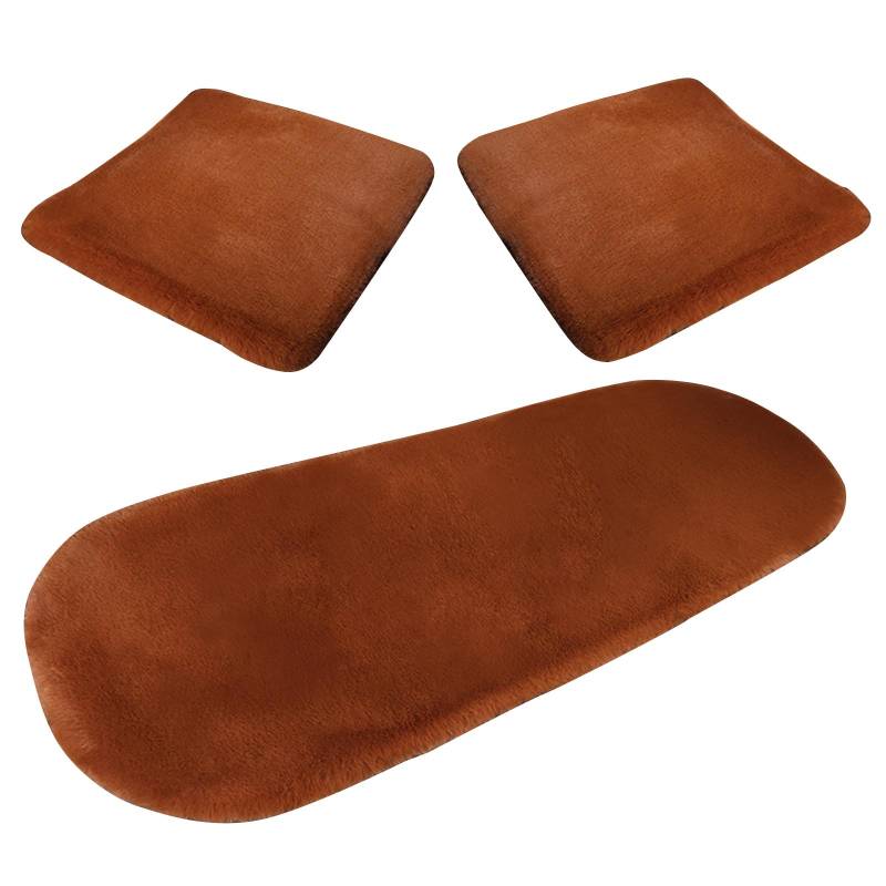 Qsvbeeqj Winter Weiche Warme Faux Kaninchen Fell Auto Sitzkissen Fit Plüsch Vorne Und Hinten Auto Sitz Pads Kissen Abdeckung von Qsvbeeqj