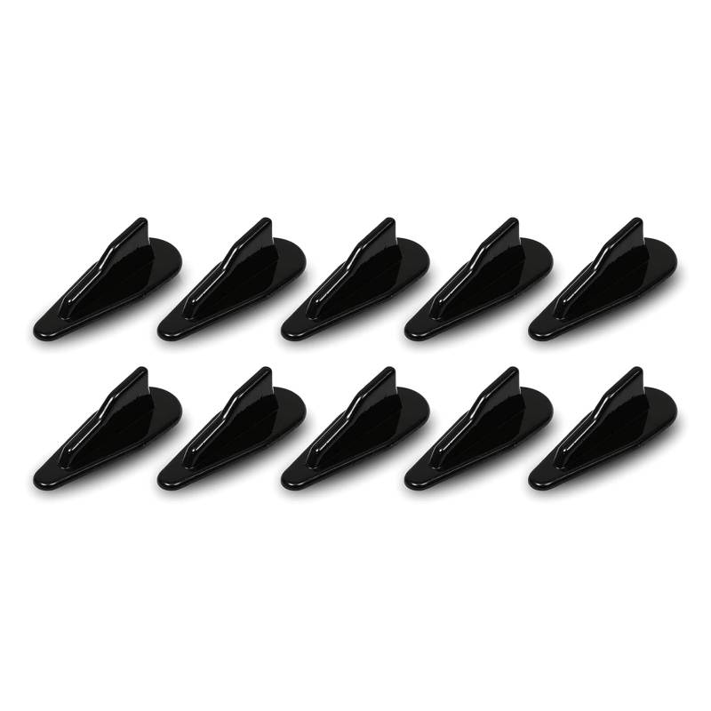 Verbesserter Fischflossen Spoiler 10pcs Schwarz Color Car Dach Fischflossen Spoiler Flügel Set Wirbelgeneratoren Für Fahrzeug von Qsvbeeqj