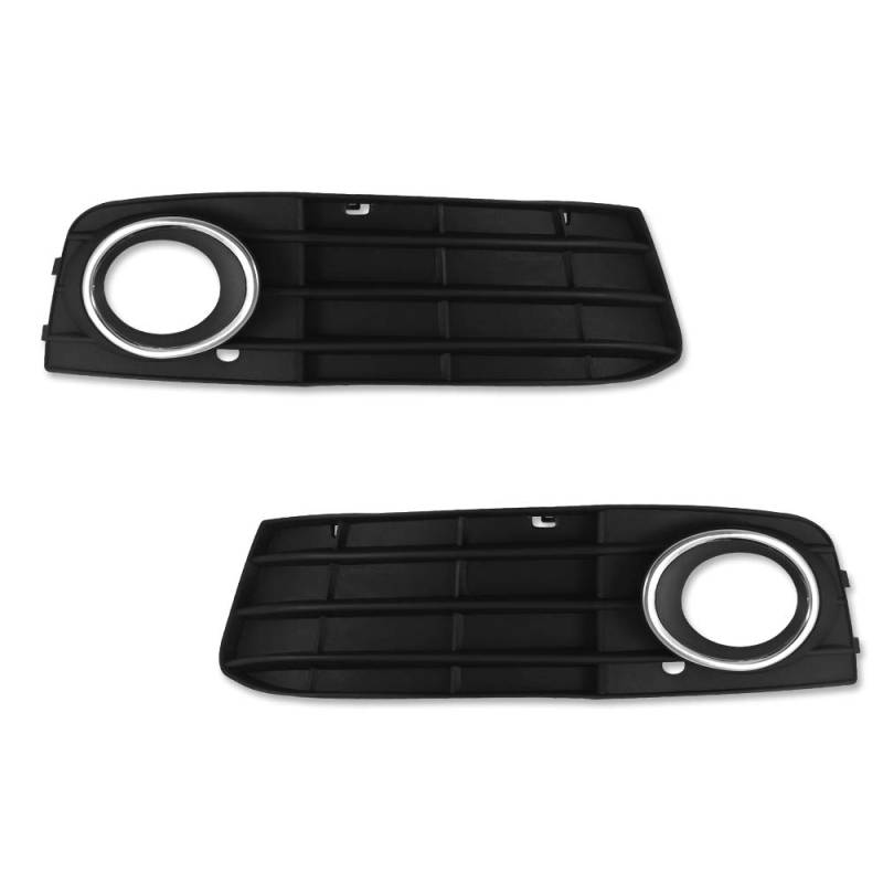 Qualite Parties 2x STOßSTANGE GITTER GRILL BLENDE NEBELSCHEINWERFER LINKS + RECHTS (Schwarz, Kunststoff, PKW, Automobil-Gitter, Autoteile, 81338031) von Qualite Parties