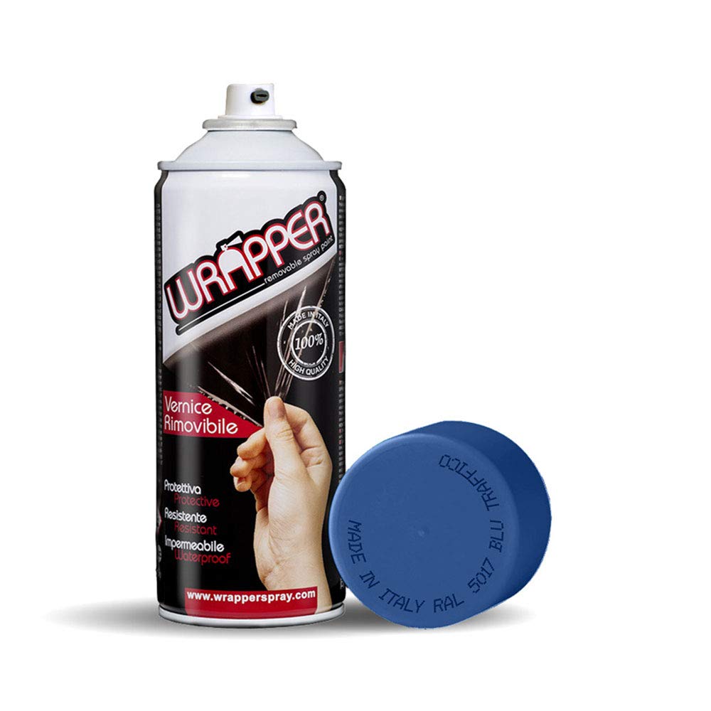 Quattroerre 16408 Wrapper Spray Farben abnehmbar uni RAL 5017 blau Verkehr von 4R Quattroerre.it