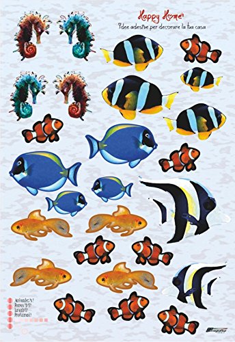 Quattroerre 22011 Wandsticker Wandtattoo Fische von 4R Quattroerre.it