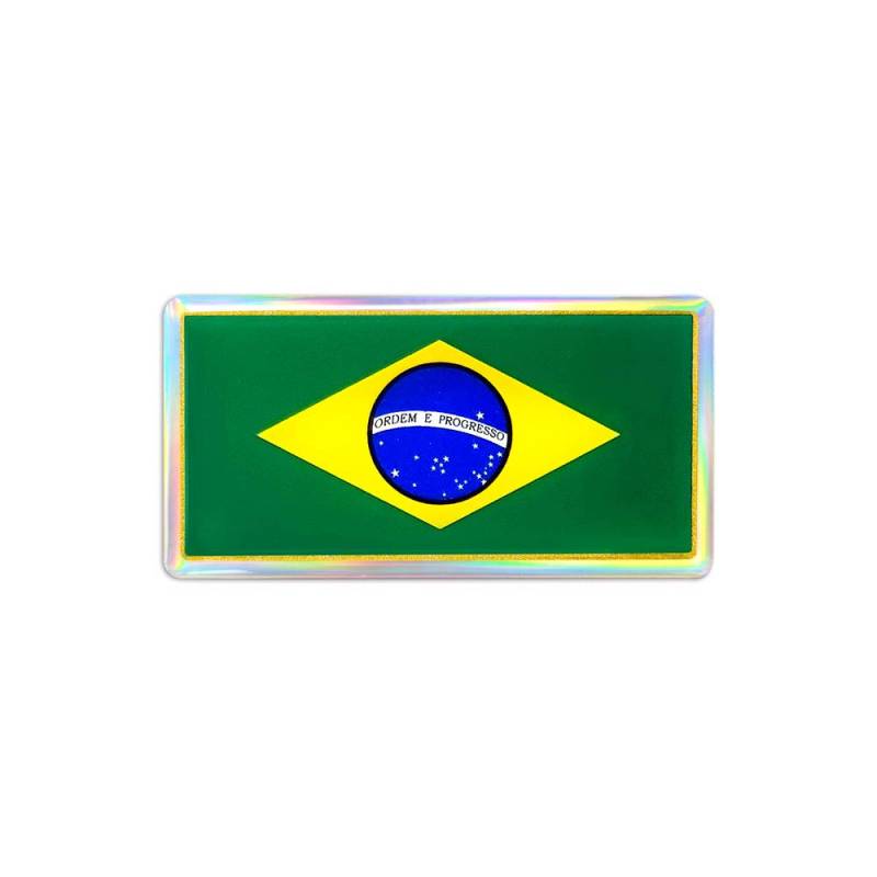 Quattroerre 464 Sticker Flagge Brasilien mm 80 x 40 3d von 4R Quattroerre.it