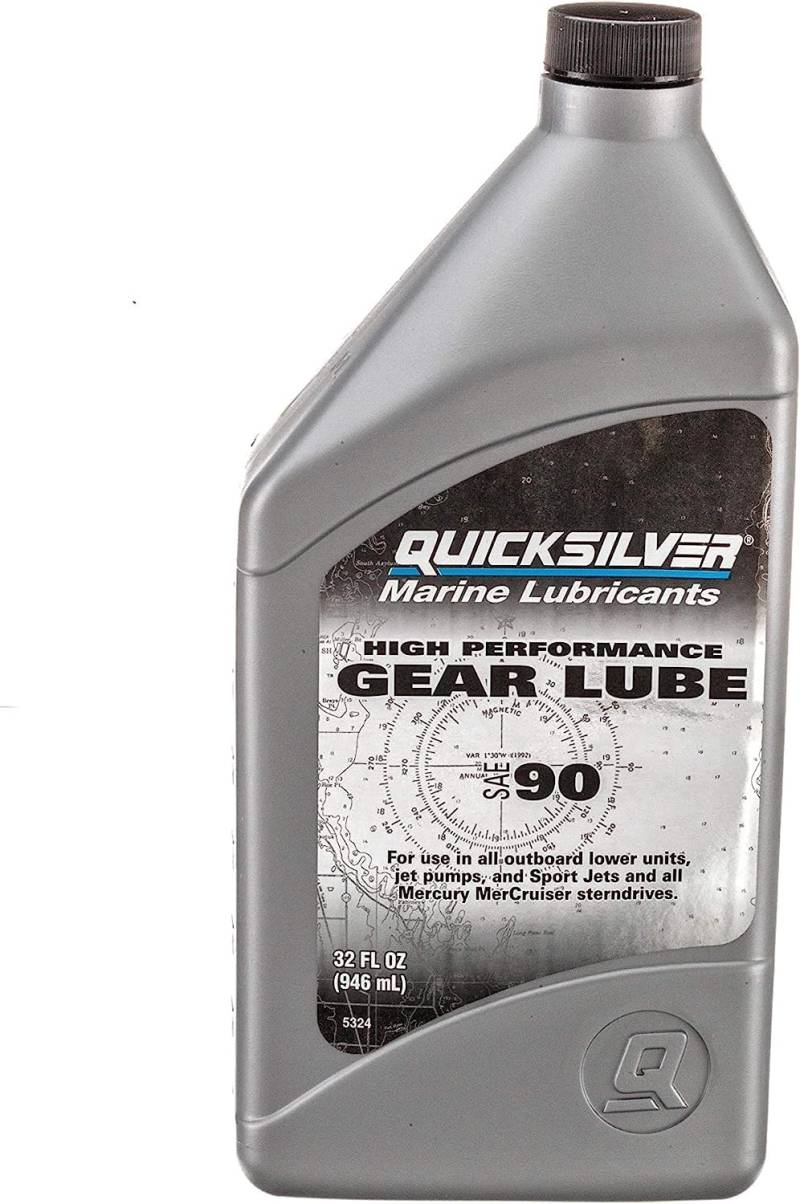 Quicksilver 858064Q01 High Performance SAE 90 Gear Lube for Mercury Outboards and MerCruiser Sterndrives, 32 oz von Quicksilver