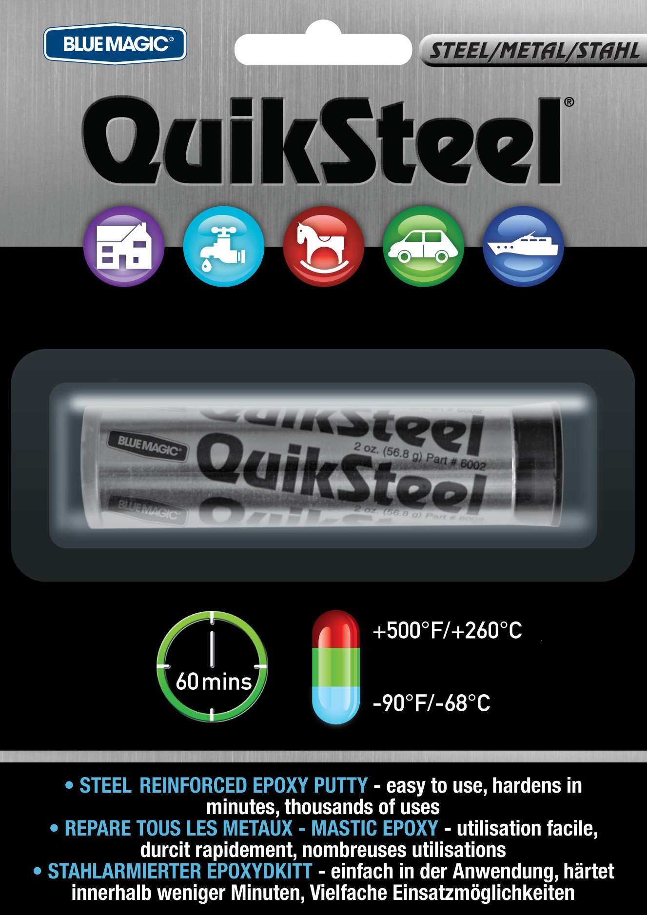 QuikSteel 6002CARDED Reparaturmasse, g 56,8 g von Quiksteel