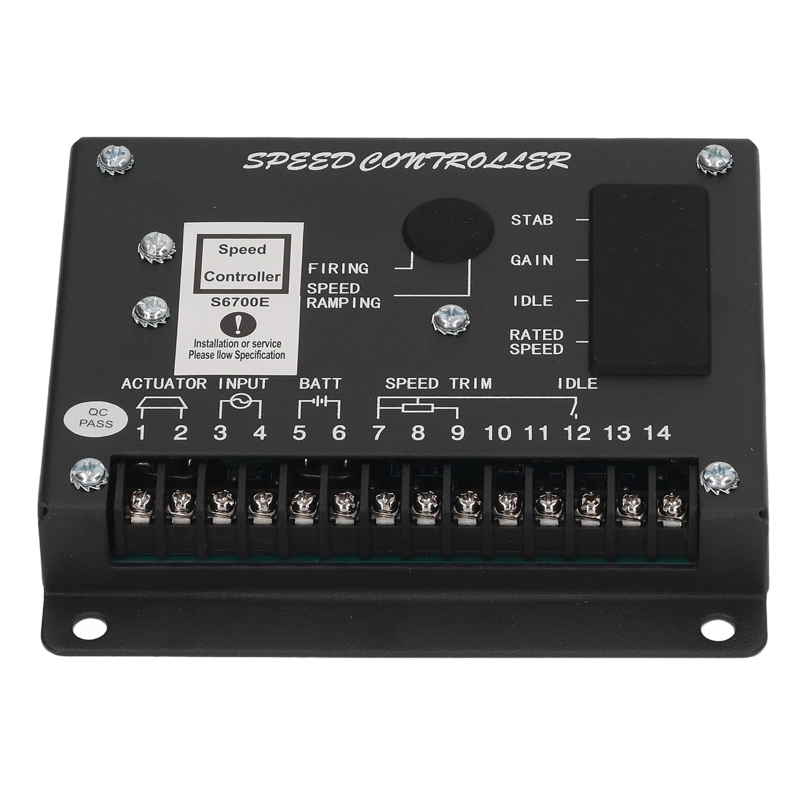 Qukaim Elektronischer Motordrehzahlregler, elektronischer Motordrehzahlregler, schnelle Reaktion Dieselgenerator-Set, Drehzahlregler, 24 V, Motordrehzahlregler für verbesserte Leistung von Qukaim