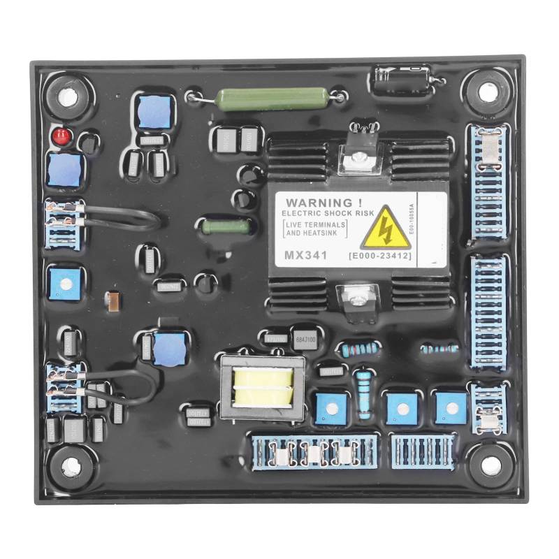 Qukaim Generator Parts Automatischer Spannungsregler 2 Phasen 2.7A ABS Gehäuse Spannungsstabilisator für Generator 140V-220V, AVR Board, Generator Teile von Qukaim