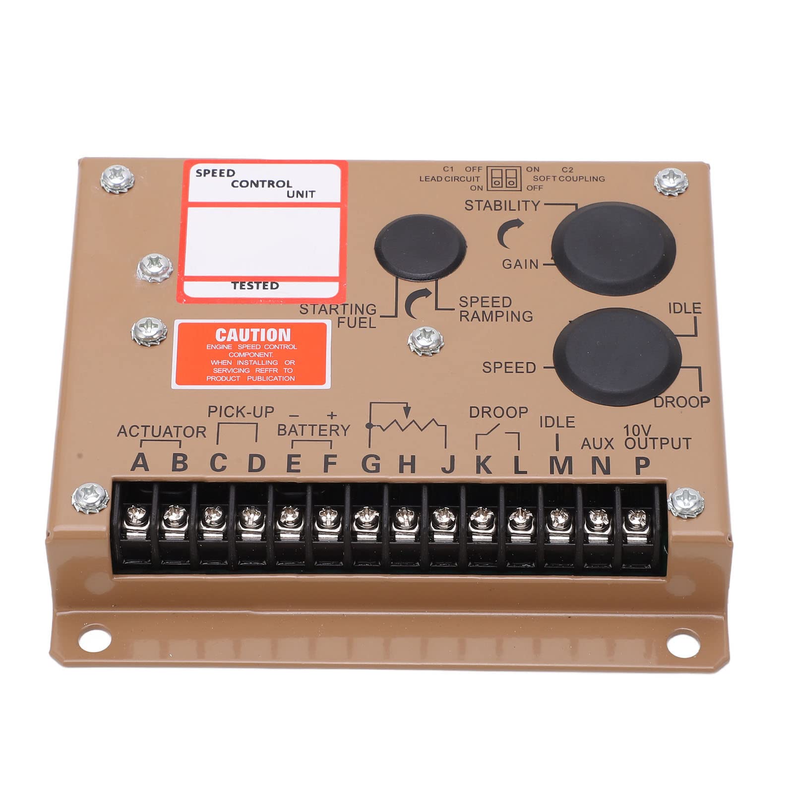 Qukaim Motordrehzahlregler Elektronischer Motordrehzahlregler ESD5520E, schnelle Reaktion Generator Drehzahlregler, 12V/24V DC, stabile Leistung, kompaktes Design von Qukaim