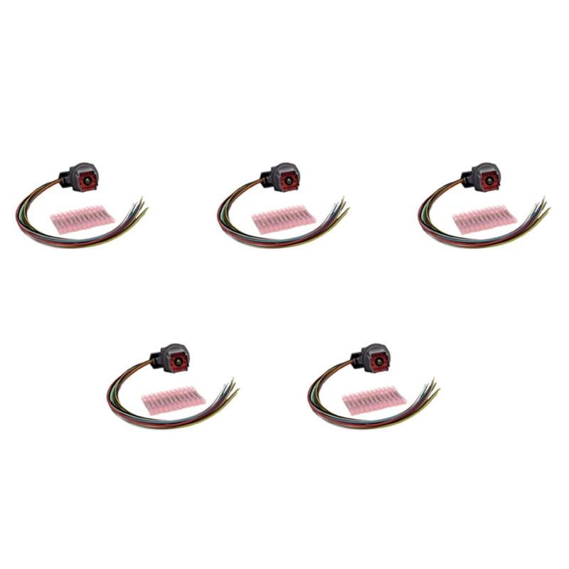 Qupdjxukis 5X Magnetventil Reparatursatz 5R55S 5R55W Kabelbaum Pigtail Reparatur Satz für Schaltmagnet (99622) von Qupdjxukis