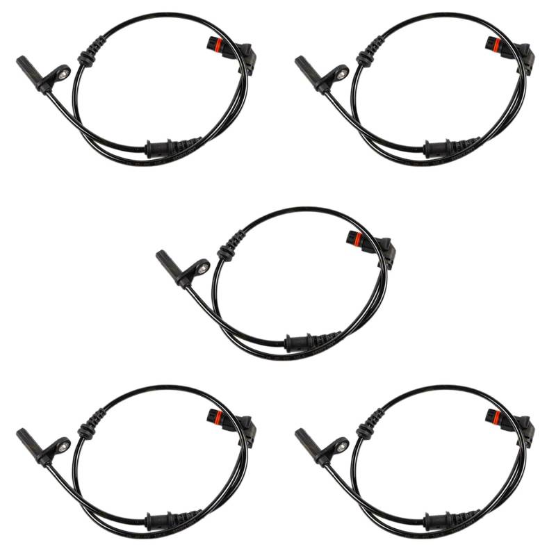 Qupdjxukis 5X Vorder Achse L/R ABS Rad Drehzahl Sensor A2049052905 für C-Class C180 C200 C250 C350 W204 C204 S204 von Qupdjxukis