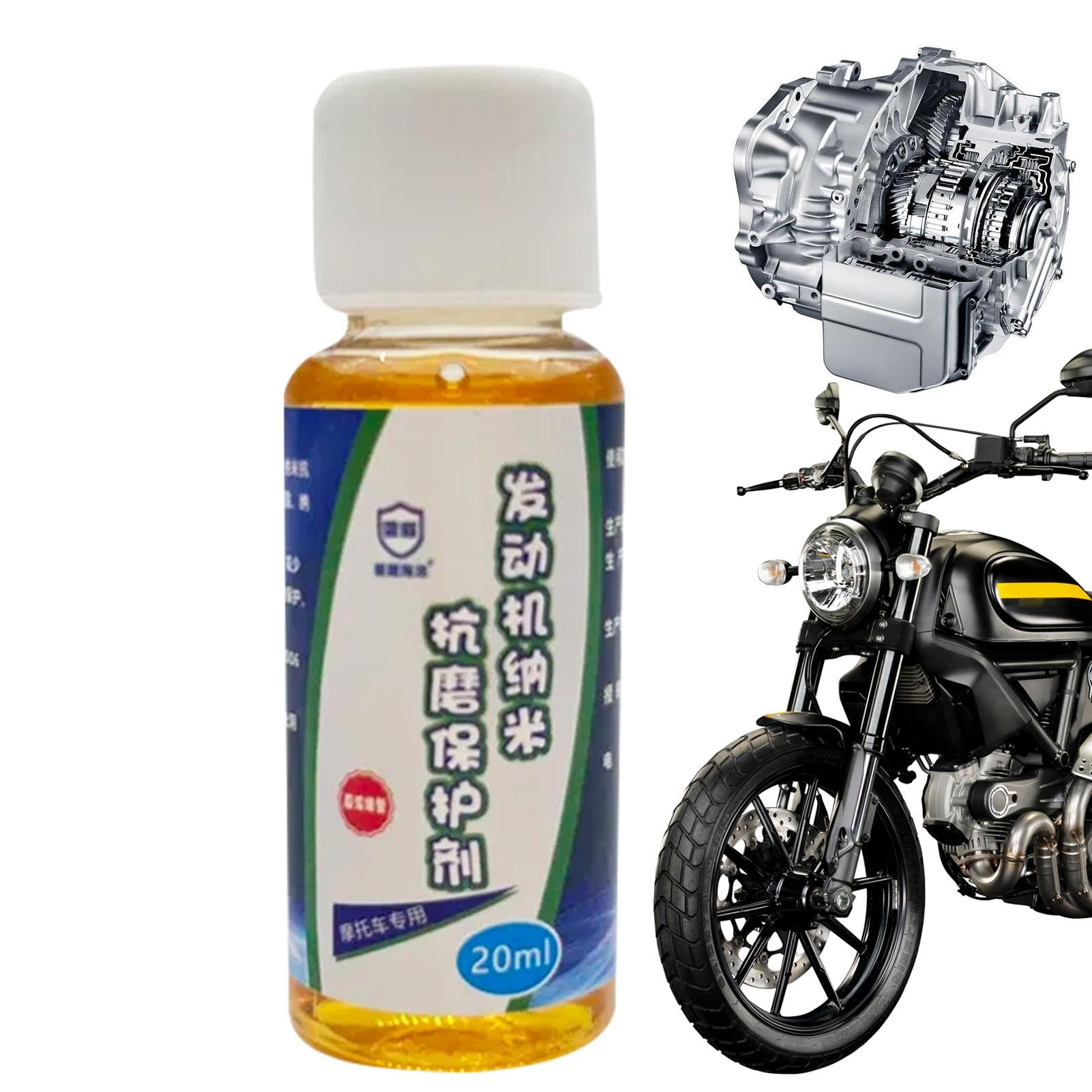 Qutalmi Motor-Verschleißschutz,Motor-Verschleißschutz | 20 ml Anti-Reibungsschutz - Hochwirksames Motorreparatur- und Schmiermittel, Motorschutzöl von Qutalmi