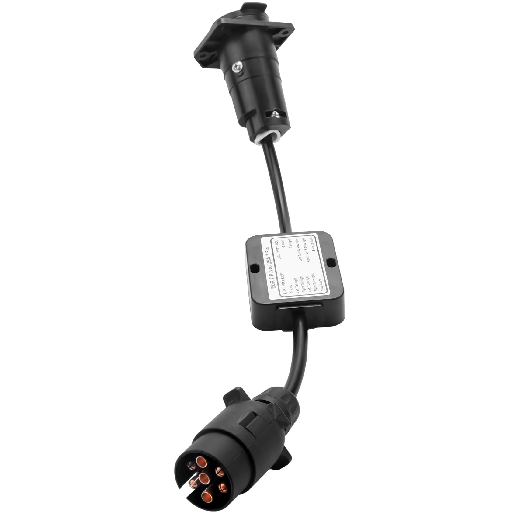 Qweradr AnhäNger Licht Verbinder Kable Konverter Adapter European 13-Pin auf American 7-Pin Weg Stecker. von Qweradr