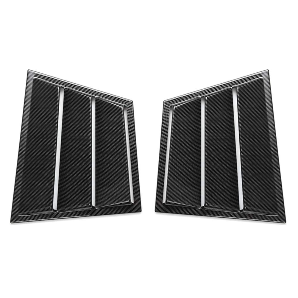 Qweradr Auto Carbon Fiber Farbe Hinten Dreieckige Fensterlamellen Dekoration Abdeckung Aufkleber Trim für 6 Atez 2014-2020 von Qweradr