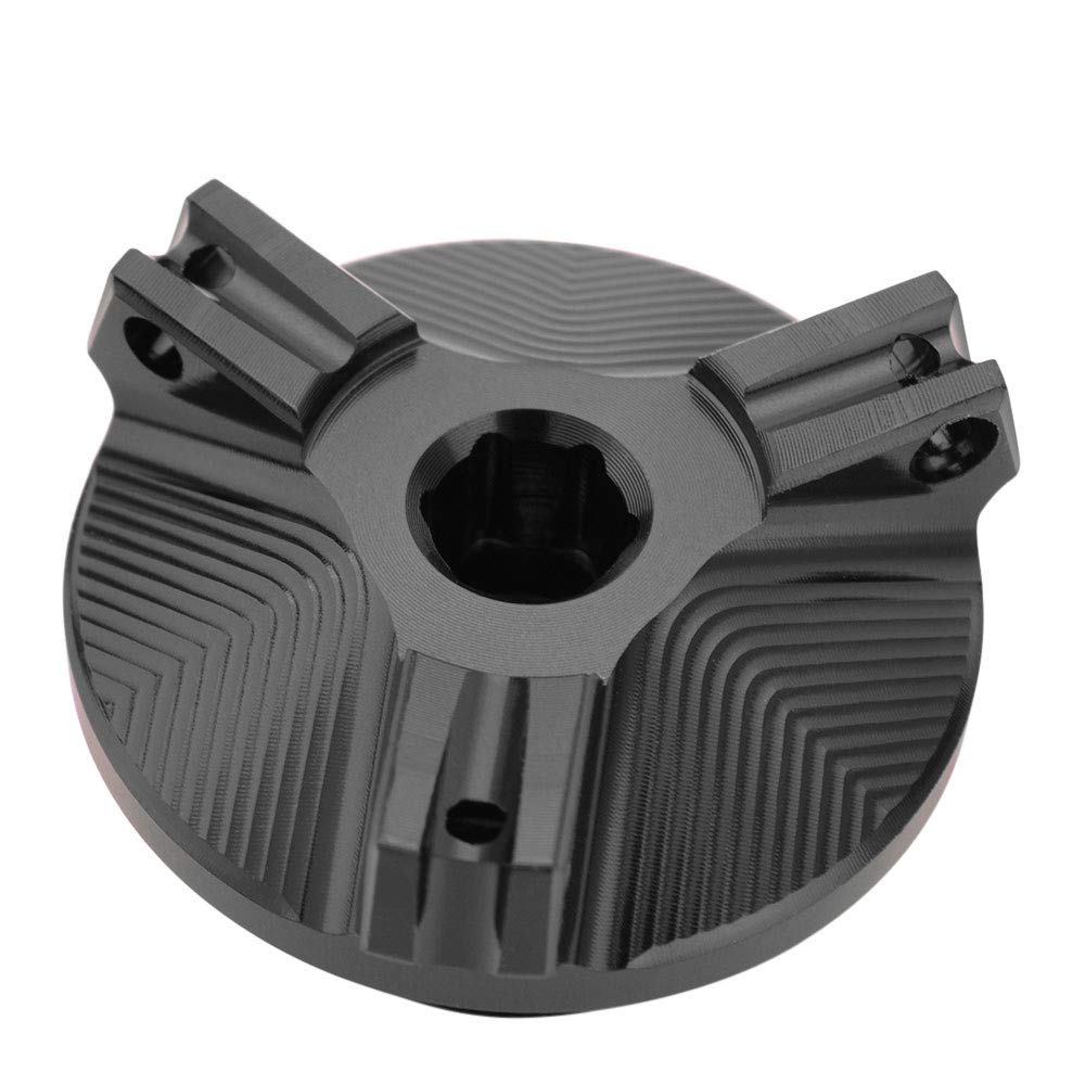 Qweradr Motorrad Motor Kraftstoff Filter ÖL Tank Deckel für 250 300 400 650 1000 Schwarz von Qweradr