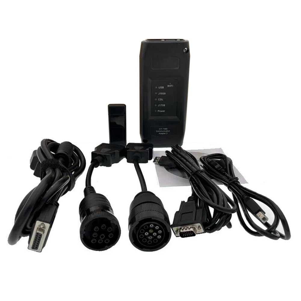 Qweradr Professioneller Cat ET3 Adapter mit USB WiFi für CAT3-Software Version 2019C KEYGEN 2019A für LKW-Diagnosegerät von Qweradr