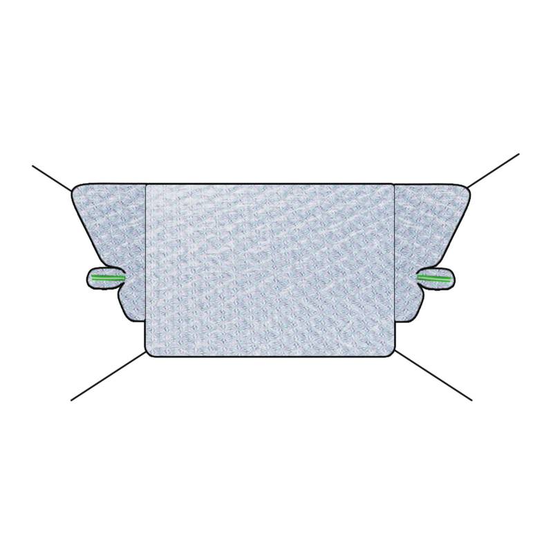 Auto-Sonnenschutz Winddicht | Rutschfeste Autoabdeckung | Strapazierfähige Windschutzscheibenabdeckung | Tragbarer Auto Schneefang 258x155x120cm / 101,57x61,02x47,24 Zoll für PKW, LKW, Van | Ne von Qzdtue