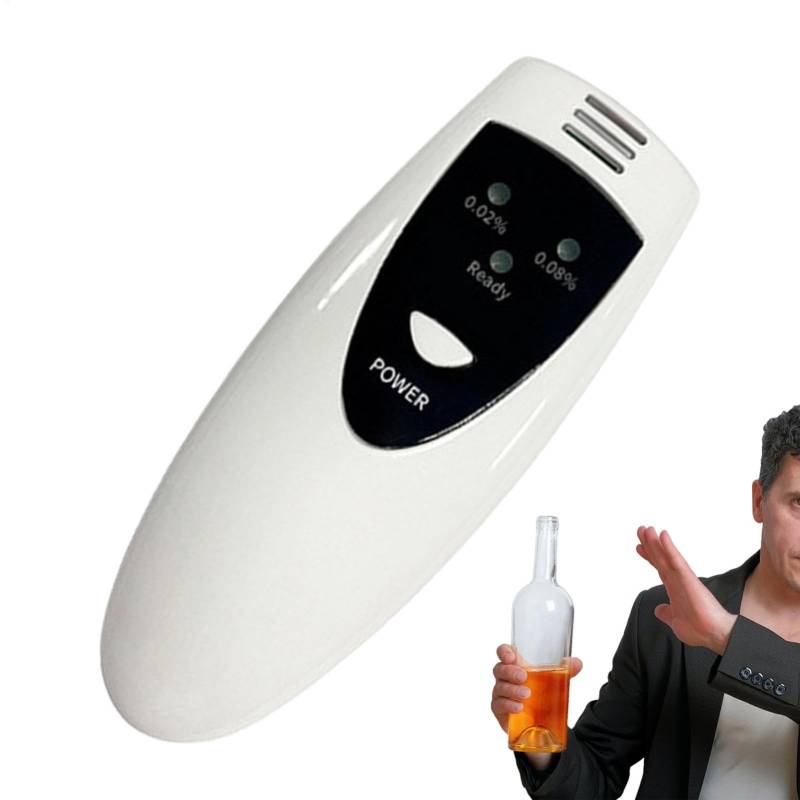 Qzdtue Persönlicher Alkoholtester, digitaler Alkoholtester, Alkoholtester, Alkoholtester, Schnell-Alkohol-Breathalyzer, professioneller Alkoholtester, digitaler Breathalyzer für Fahren, Accurate von Qzdtue