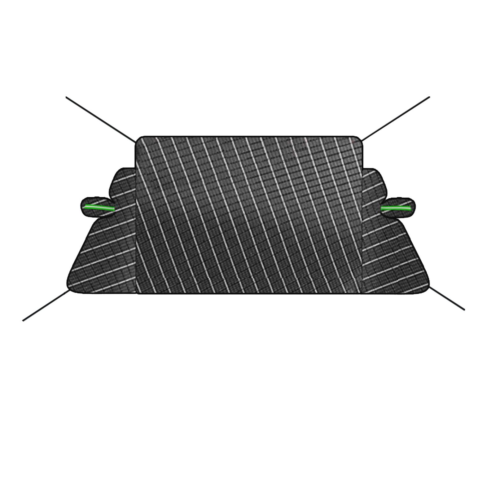 Winddichte Auto-Sonnenblende | rutschfeste Autoabdeckungen | Robuste Windschutzscheibenabdeckung | Tragbare Autoscheiben-Schneeabdeckung 258 x 155 x 120 cm / 101,57 x 61,02 x 47,24 Zoll von Qzdtue