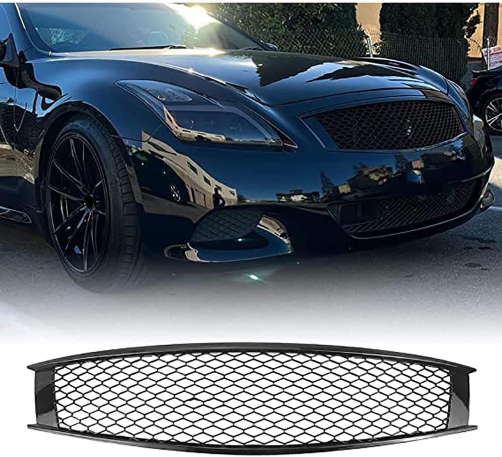 für Infiniti G37 2 Door 2008-2013 Auto-Frontgrill Frontstoßstange Racing Grill Tuning Zubehör Frontgrill von QziH