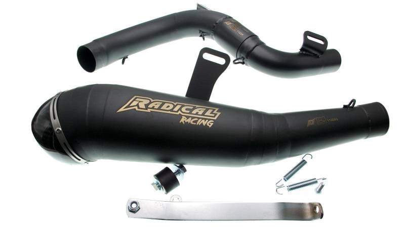 Auspuffanlage Radical Racing GP Carbon Black Line passend für KTM Duke 125 (2011 bis 2016) AMZ-RR.004.02-BK.v191 von R RADICAL RACING