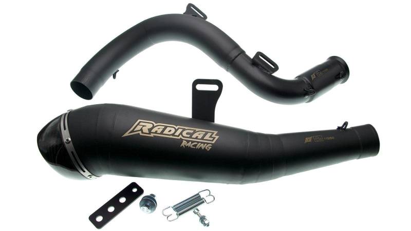 Auspuffanlage Radical Racing GP Carbon Black Line passend für KTM Duke 125 (2017 bis 2020, IS DUKE) AMZ-RR.004.12-BK.v216 von R RADICAL RACING