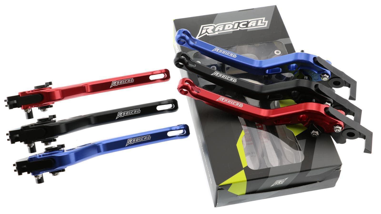 Brems- Kupplungshebelset Radical Racing V2 (Blau) passend für Yamaha MT 125 (2020 bis 2020, RE39 - Euro4) AMZ-RR.009.99-A-BL.v394 von R RADICAL RACING