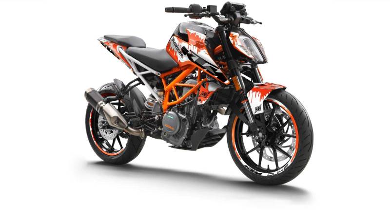 Dekor Radical Racing "Melting Chocolate" Licensed by KTM passend für KTM Duke 125 (2017 bis 2020, IS DUKE) von R RADICAL RACING