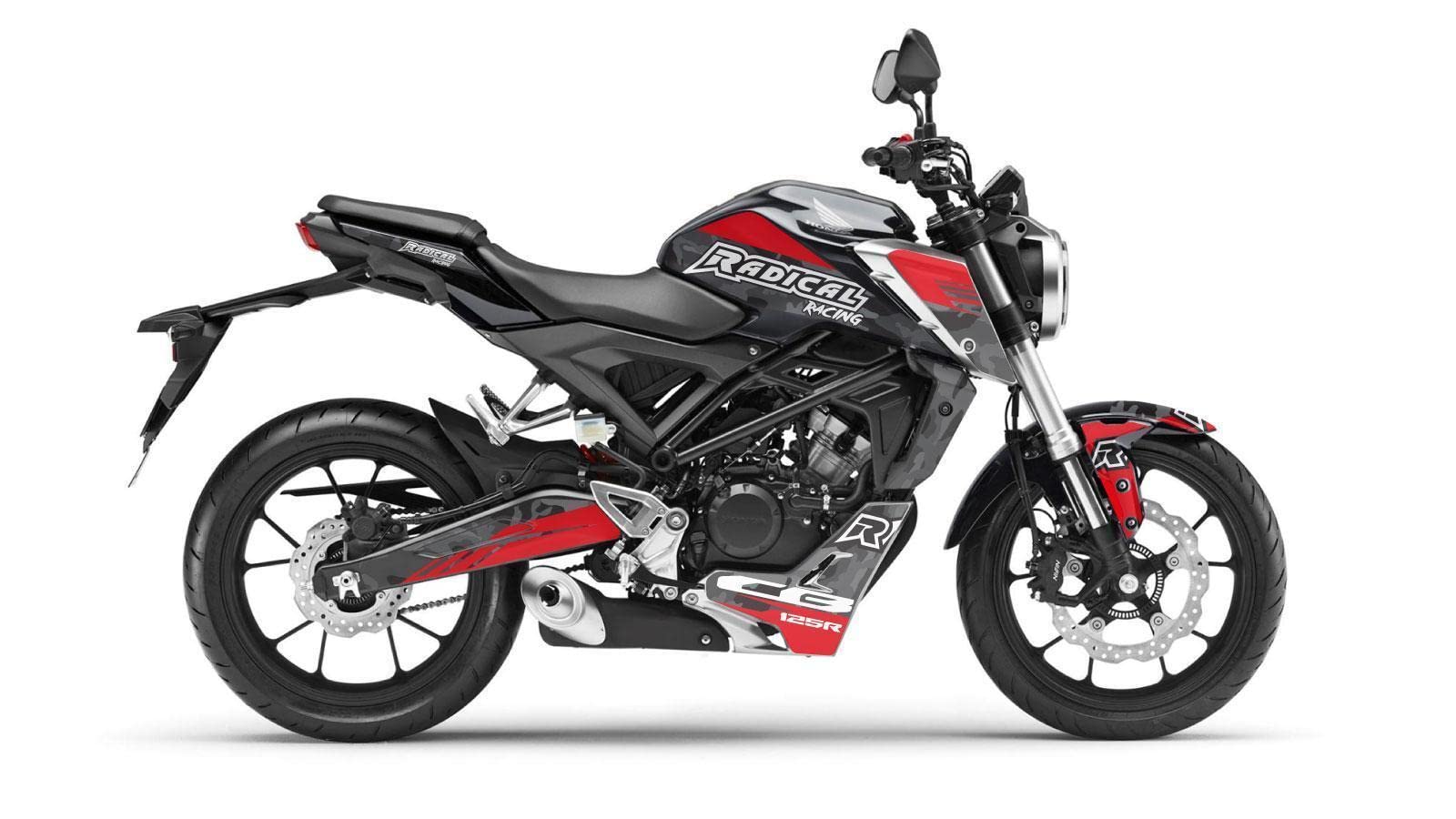 Dekor Radical Racing passend für Honda CB 125 R (2018 bis 2020, JC79) AMZ-RR.09.0026-4.v450 von R RADICAL RACING