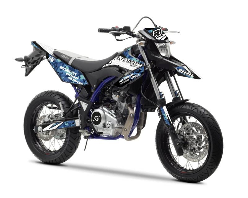 Dekor Radical Racing passend für Yamaha WR 125 X/R (2013 bis 2017, DE072 - Euro3) AMZ-RR.09.0012-4.v210 von R RADICAL RACING