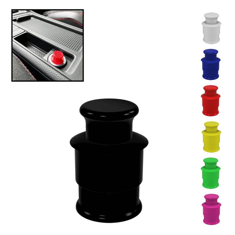 Zigarettenanzünder Abdeckung Steckdose 12V - Auswahl aus 7 Farben (Schwarz) von R-Satz Shop