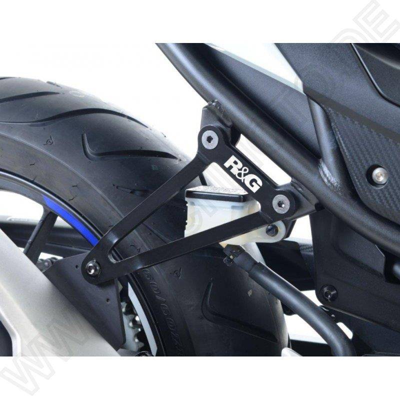 R&G Auspuffhalter + Sozius Rastenabdeckung Honda CB 500 Hornet Bj. 2024-2025 PC72 Aluminium schwarz von R&G Racing