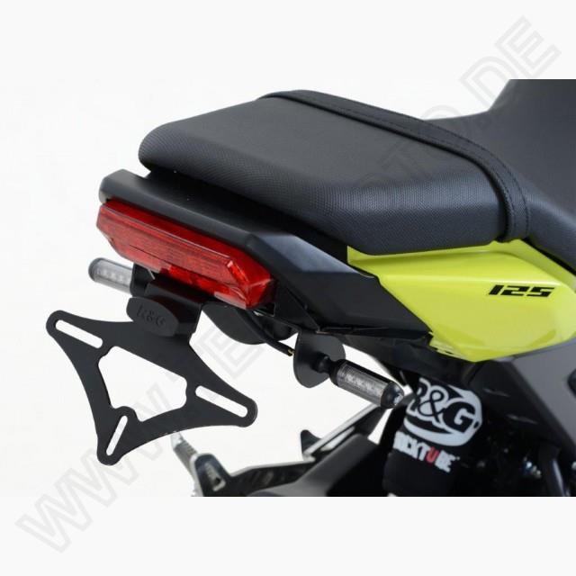 R&G Kennzeichenhalter Heckumbau Honda MSX 125 /Grom Bj.2016-2020 für Micro Blinker / eintragungsfrei von R&G Racing