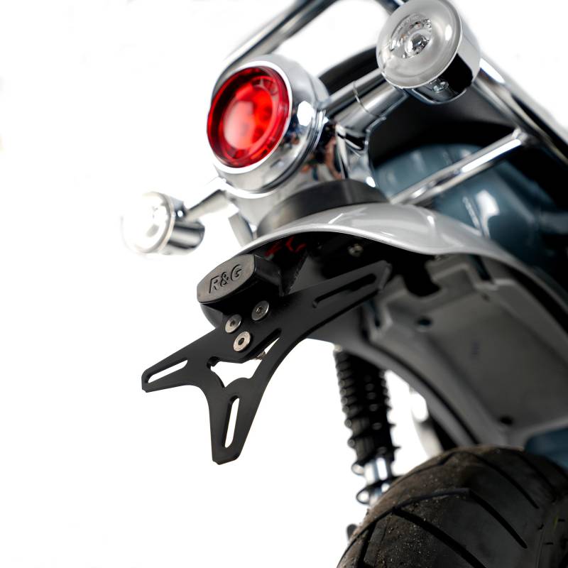 R&G Kennzeichenhalter Heckumbau Honda ST 125 Dax Bj.22-24+LED Rückleuchte plug&play eintragungsfrei von R&G Racing